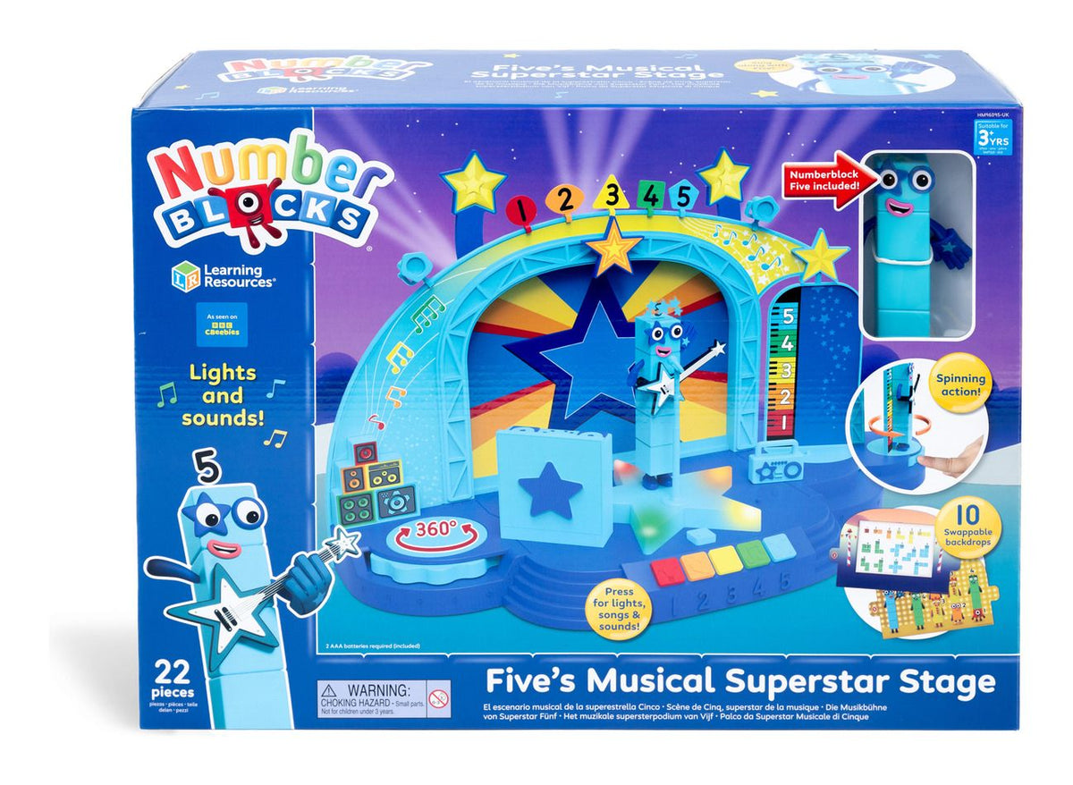 Learning Resources Numberblocks Five's Musical Superstar Stage