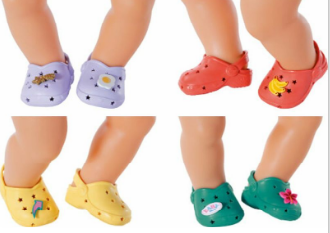 BABY BORN 831809 HOLIDAY SHOES WITH 6 FUNNY PINS (ASSORTED DESIGNS, ONE SUPPLIED AT RANDOM)