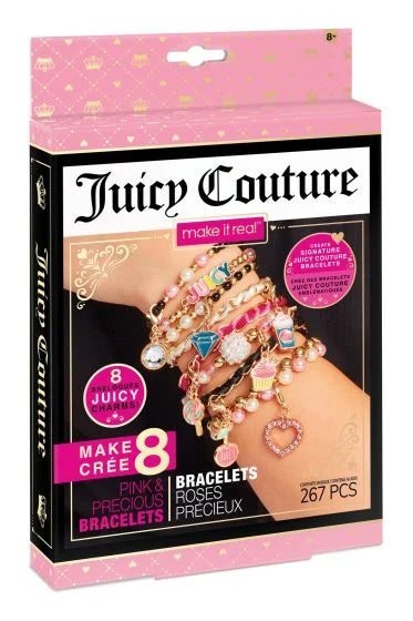 MAKE IT REAL 4432 JUICY COUTURE PINK & PRECIOUS BRACELETS