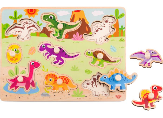 TOOKY TY859 WOODEN DINOSAUR PUZZLE