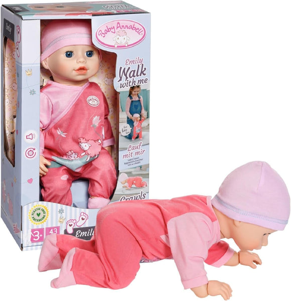BABY ANNABELL 116723 WALK WITH ME EMILY 43cm