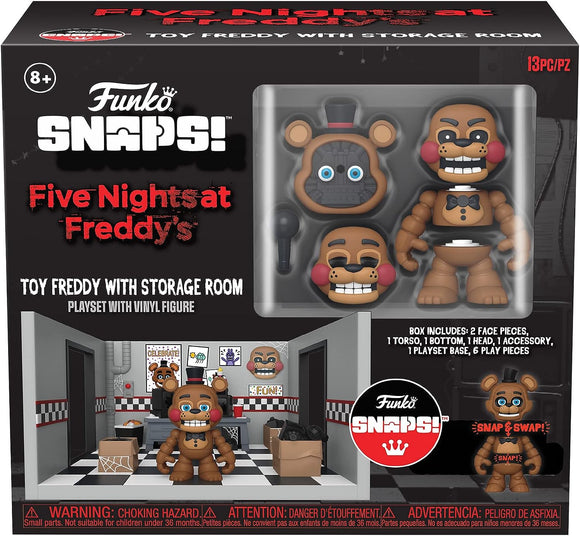 FIVE NIGHTS AT FREDDYS 67696 FUNKO SNAPS TOY FREDDY WITH STORAGE ROOM