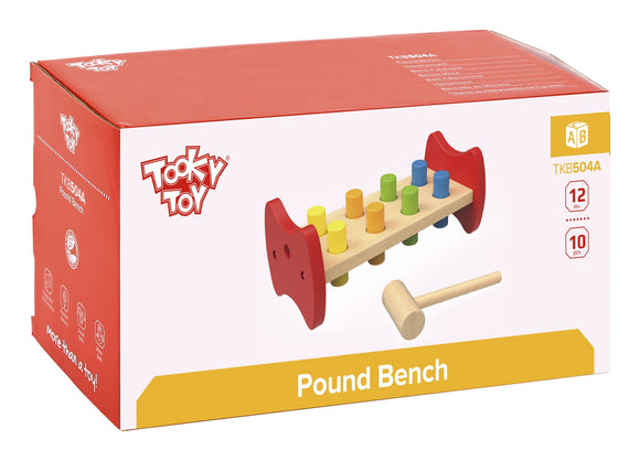 TOOKY TOY TKB504A WOODEN POUND BENCH