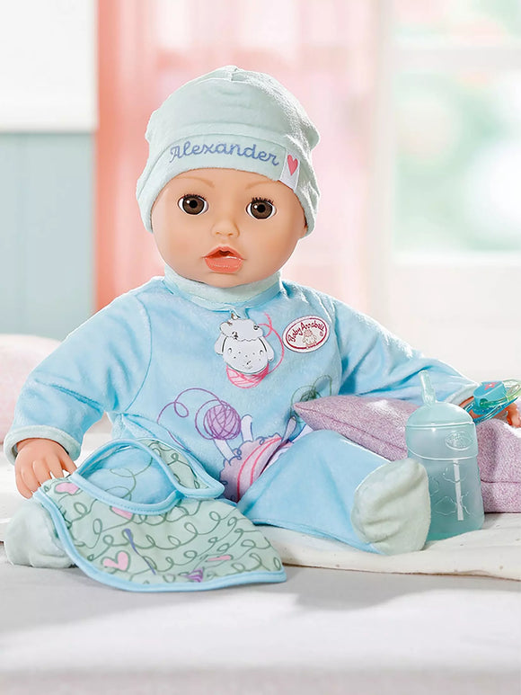BABY ANNABELL 706633 INTERACTIVE ACTIVE ALEXANDER 43CM DOLL