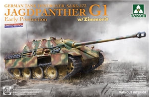 TAKOM 2125W German WWII Jagdpanther G1 Early SdKfz 173 w/ Zimmerit Limited Edition 1/35 SCALE