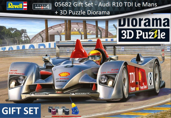 Revell 05682 Gift Set - Audi R10 TDI Le Mans & 3D Puzzle