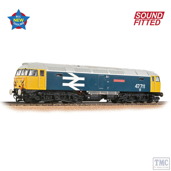 BACHMANN  35-415SF CLASS 47/7 47711 GREYFRIARS BOBBY BR BLUE LARGE LOGO SOUND FITTED