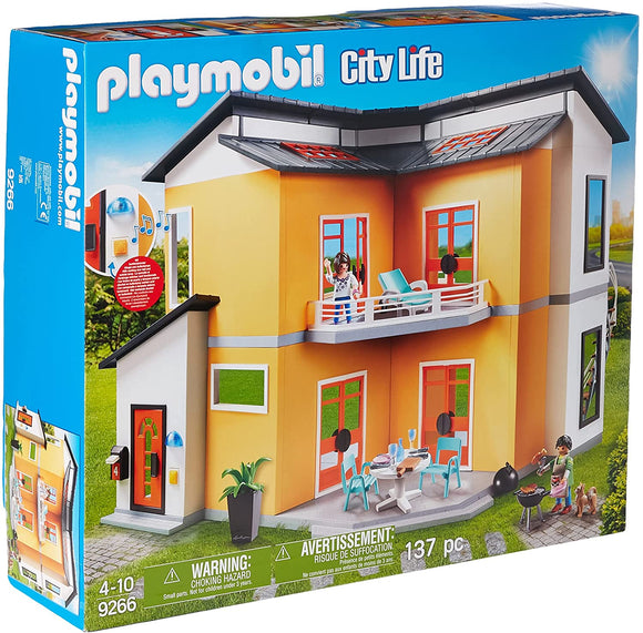 PLAYMOBIL 9266 CITY LIFE MODERN HOUSE WITH LIGHTS AND SOUNDS