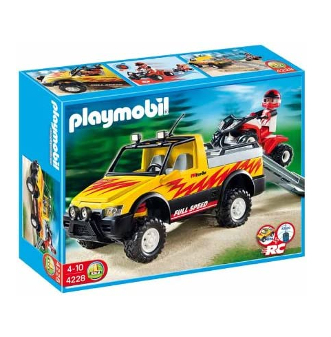 PLAYMOBIL 4228 CITY LIFE PICK UP TRUCK WITH QUAD