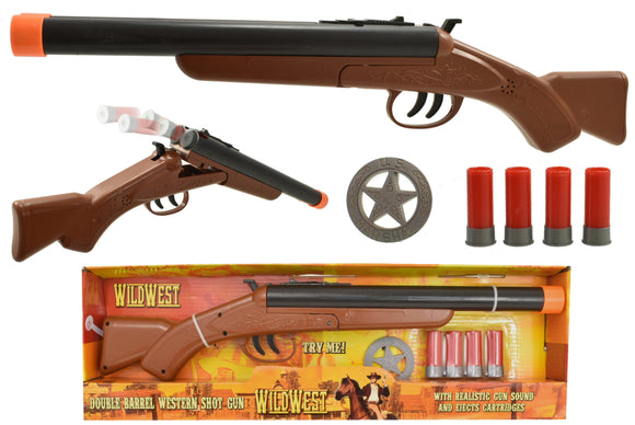 TOYMASTER TY9696 DOUBLE BARREL WESTERN SHOTGUN WITH SOUNDS