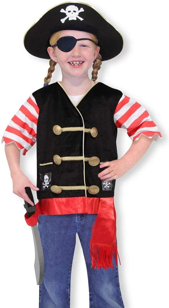 MELISSA AND DOUG 14848 PIRATE DRESSING UP OUTFIT