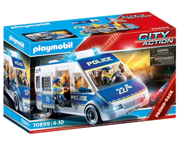 PLAYMOBIL 70899 CITY ACTION POLICE VAN WITH LIGHTS AND SOUNDS