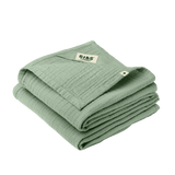 Bibs Cuddle Cloth Muslin 2 pack Sage 100% organic cotton