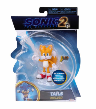 SONIC THE HEDGEHOG 341266 TAILS 4 INCH ARTICULATED FIGURE