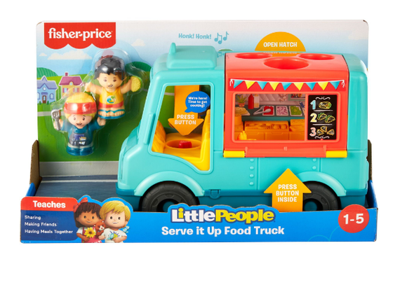 FISHER PRICE GYF65 LITTLE PEOPLE SERVE IT UP FOOD TRUCK