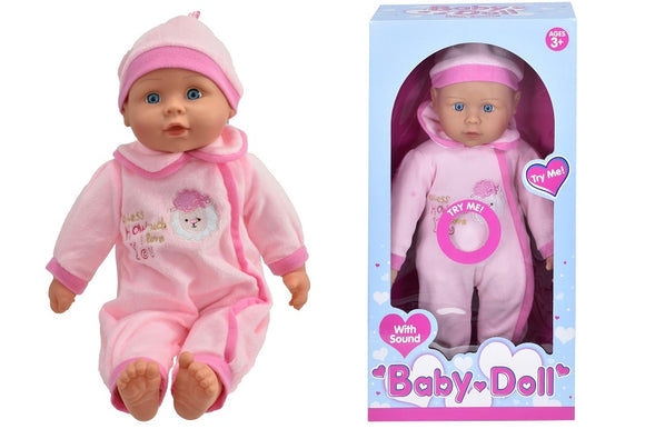 TOYMASTER TY1738 16 INCH BABY DOLL WITH SOUND