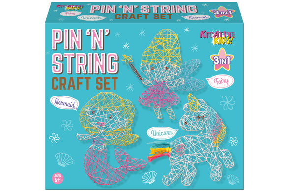 KREATIVE KIDS TY2062 PIN AND STRING CRAFT SET