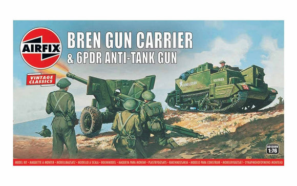 Airfix A01309V Bren Gun Carrier & 6PDR Anti-Tank Gun 1:76 Scale