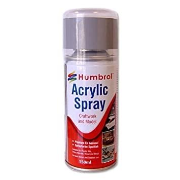 Humbrol Acrylic Spray AD6995 No 27002 Metalcote Polished Aluminium
