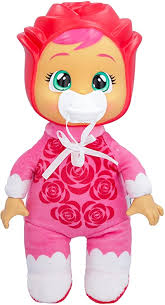 CRY BABIES 86784 TINY CUDDLES FLOWER DOLL ROSE