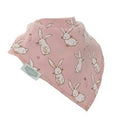 ZIGGLE FUN0306 BANDANA DRIBBLE BIB PINK BUNNIES 0 - 3 YEARS