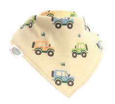 ZIGGLE FUN0325 BANDANA DRIBBLE BIB LANDEROVERS 0 - 3 YEARS