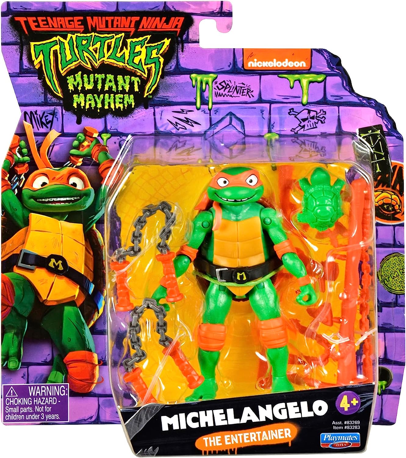 TEENAGE MUTANT NINJA TURTLES MUTANT MAYHEM 83283 MICHELANGELO THE ENTERTAINER