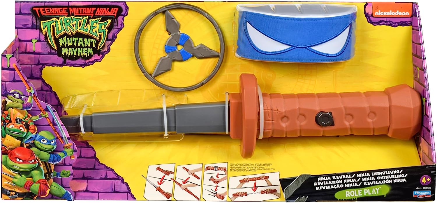 TEENAGE MUTANT NINJA TURTLES 83531 LEONARDO NINJA REVEAL ROLE PLAY SET
