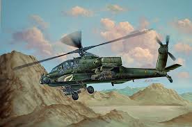 TRUMPETER  05838 AH-64A APACHE HELICOPTER 1/48 SCALE