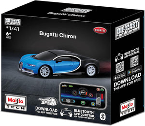 MAISTO 82650 TECH BUGATTI CHIRON RADIO CONTROL CAR 1/41 SCALE