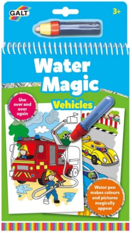 GALT 1004933 WATER MAGIC VEHICLES COLOURING BOOK