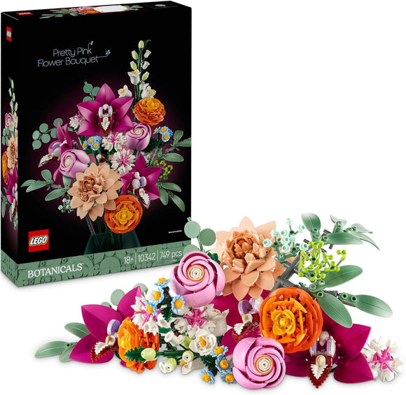 LEGO 10342 BOTANICAL COLLECTION PRETTY PINK FLOWER BOUQUET