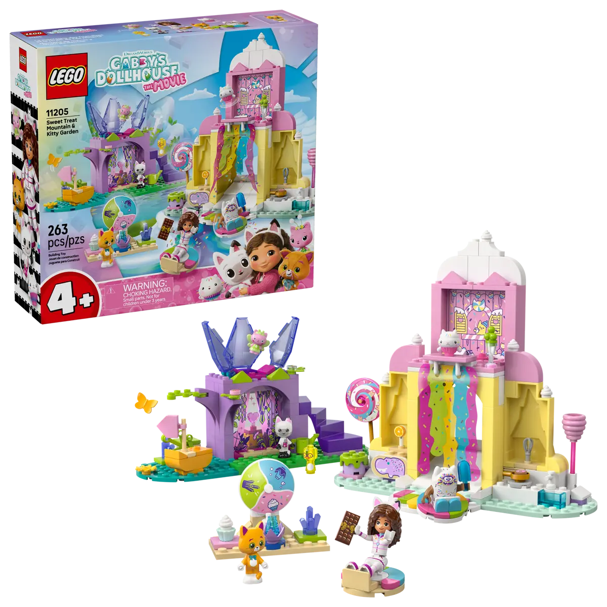 LEGO 11205 GABBY'S DOLLHOUSE SWEET TREAT MOUNTAIN & KITTY GARDEN