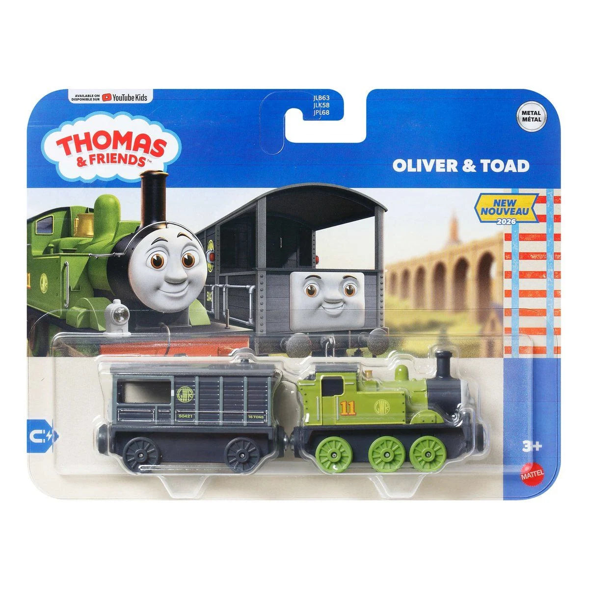 THOMAS & FRIENDS JLB68 DELUXE OLIVER & TOAD METAL ENGINE (2026)