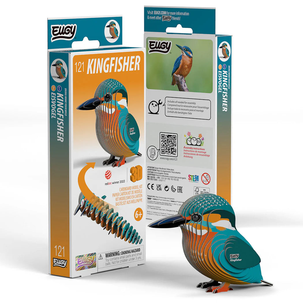 EUGY D5093 KINGFISHER 3D CARDBOARD MODEL KIT