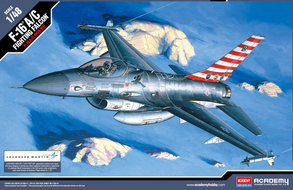 ACADEMY 12259 f-16 A/C FIGHTING FALCON KIT 1/48TH SCALE