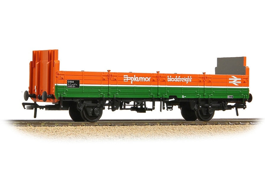 BACHMANN  38-042B BR OBA OPEN WAGON HIGH ENDS BR PLASMOOR BLOCKFREIGHT OO GAUGE