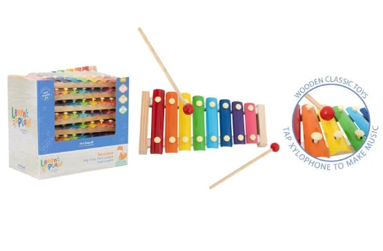 FIRST STEPS PS877 LEARN AND PLAY MY FIRST WOODEN XYLOPHONE