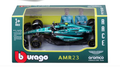 13 BURAGO 60039B NO14 ARAMCO AMR23 FERNANDO ALONSO F1 CAR 1/43RD SCALE