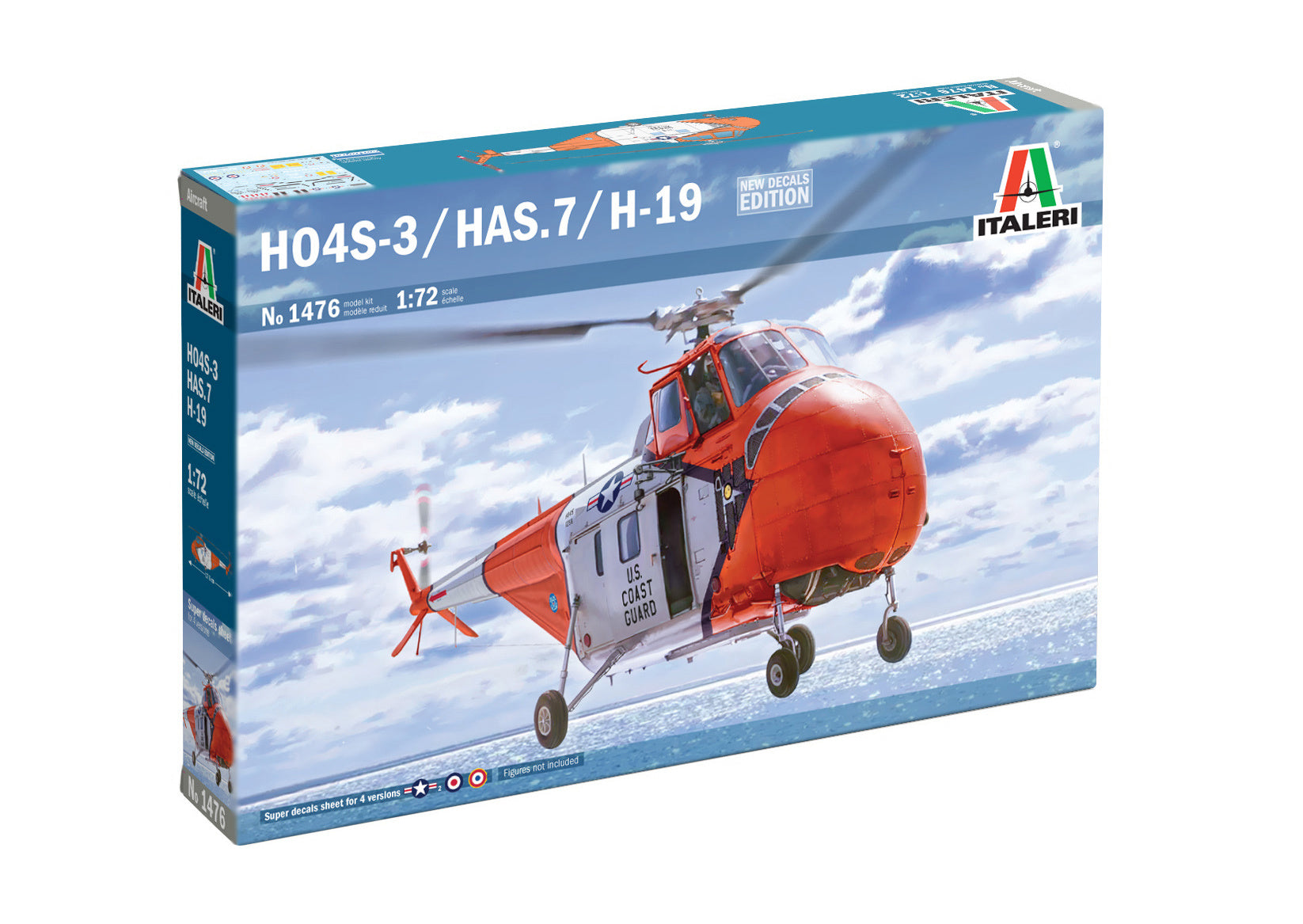 ITALERI 1476 SIKORSKY HO4S-3 /HAS.7/ H-19 HELICOPTER KIT