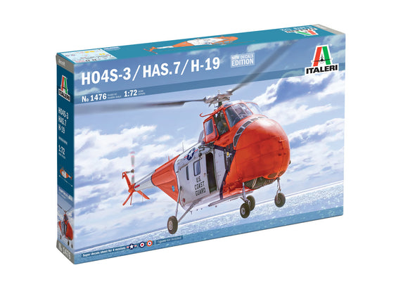 ITALERI 1476 SIKORSKY HO4S-3 /HAS.7/ H-19 HELICOPTER KIT