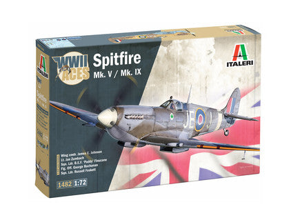 ITALERI 1482 Spitfire Mk.V / Mk.IX Aces  MODEL KIT 1/72 SCALE