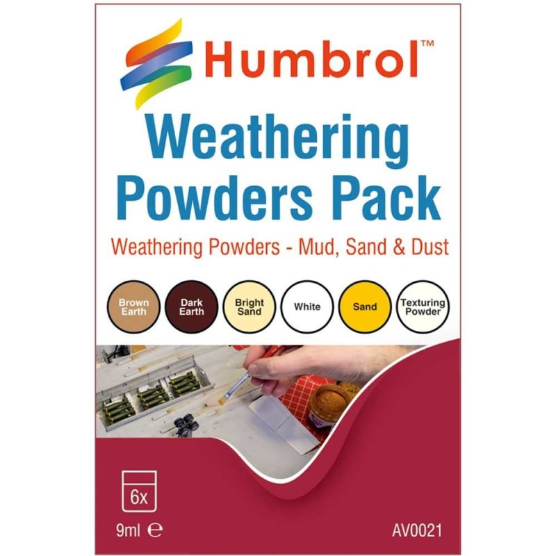HUMBROL  AV0020 Aging powders mixed pack - 6 x 9ml