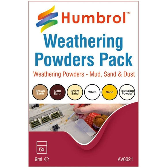 HUMBROL  AV0020 Aging powders mixed pack - 6 x 9ml