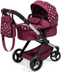 BAYER 17023AA DOLLS PRAM XEO RED 58CM-71CM HANDLE