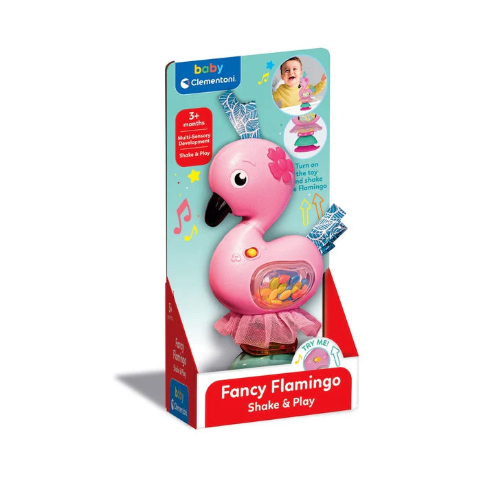 CLEMENTONI 17492 SHAKE N PLAY FLAMINGO RATTLE