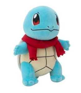 POKEMON PKW3102 SQUIRTLE WITH SCARF 8 INCH SEASONAL PLUSH