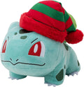 POKEMON PKW3377 BULBASAUR WITH STRIPED HAT 8 INCH SEASONAL PLUSH