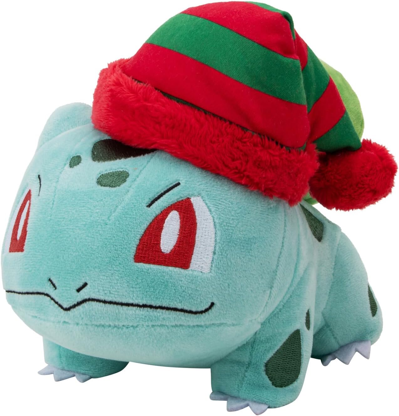 POKEMON PKW3377 BULBASAUR WITH STRIPED HAT 8 INCH SEASONAL PLUSH