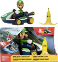 MARIOKART 40875 SPIN OUT LUIGI KART WITH BANANA